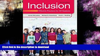 Hardcover Inclusion: Effective Practices for All Students (2nd Edition) On Book