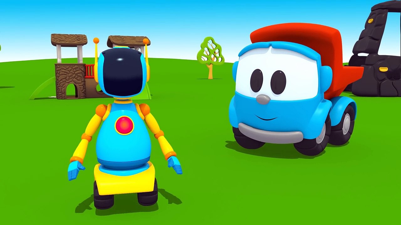 Грузовичок Лёва Малыш и Робот.  Мультфильм конструктор 3D