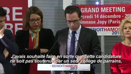 Primaire: Hamon annonce avoir réuni les parrainages