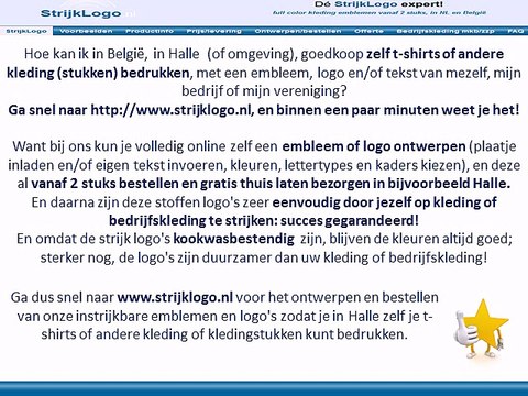 Zelf kleding bedrukken Halle