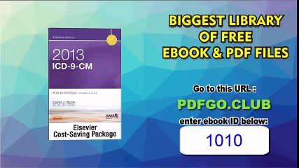 2013 ICD-9-CM for Hospitals, Volumes 1, 2, and 3 Standard