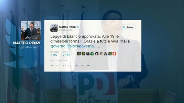 Італія: прем'єр Ренці не виключив можливості дострокових виборів після своєї відставки