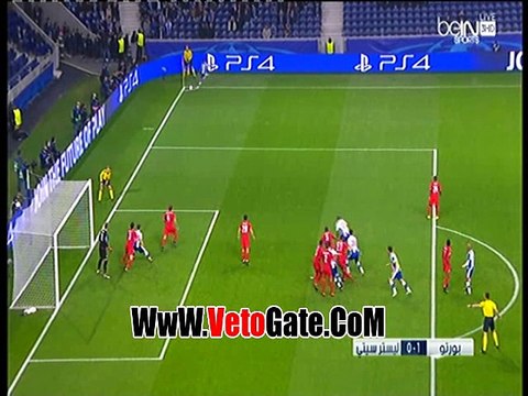 سيلفا يتقدم بالهدف الاول لـ بورتو فى ليستر سيتى