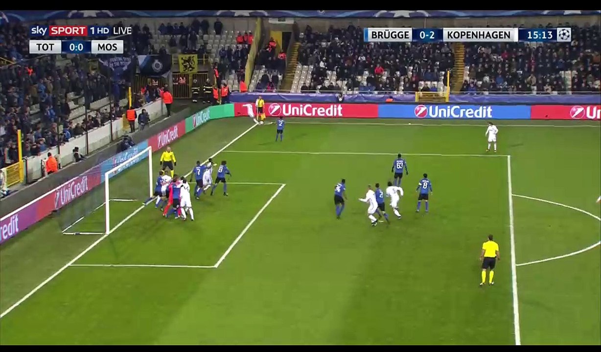 Mathias Jorgensen Goal HD - Club Brugge KV 0-2 FC Copenhagen - 07.12.2016