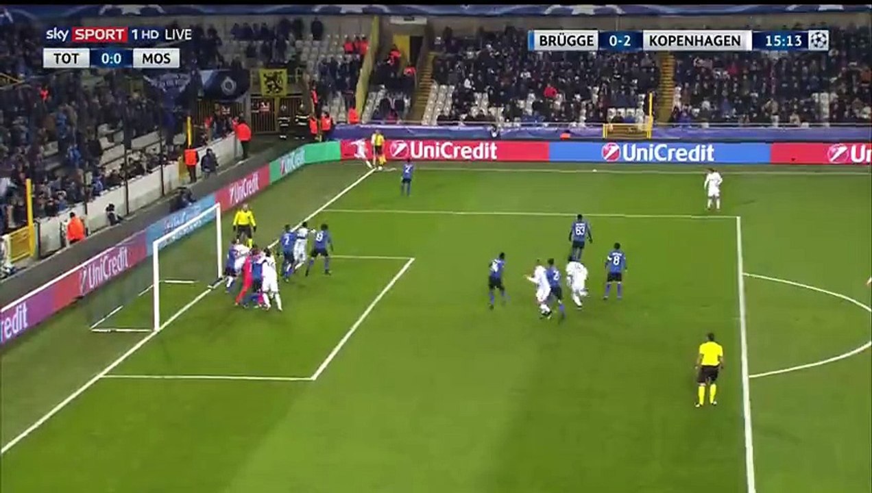 Mathias Jorgensen Goal HD - Club Brugge KV 0-2 FC Copenhagen - 07.12.2016