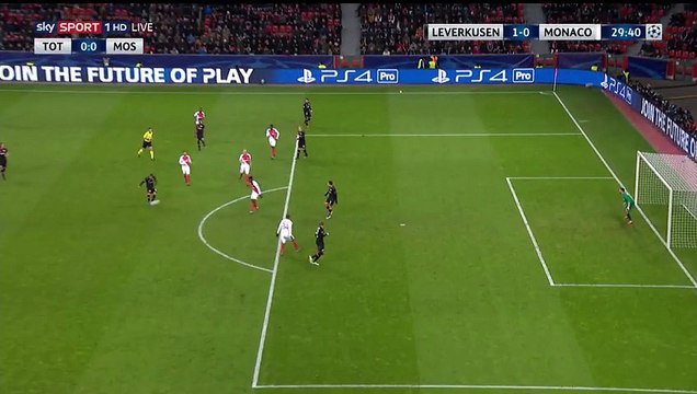 1-0 Vladlen Yurchenko Goal HD - Bayer Leverkusen 1-0 Monaco - 07.12.2016