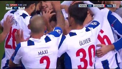 5-0 Diogo Jota Goal HD - FC Porto 5-0 Leicester City - 07.12.2016