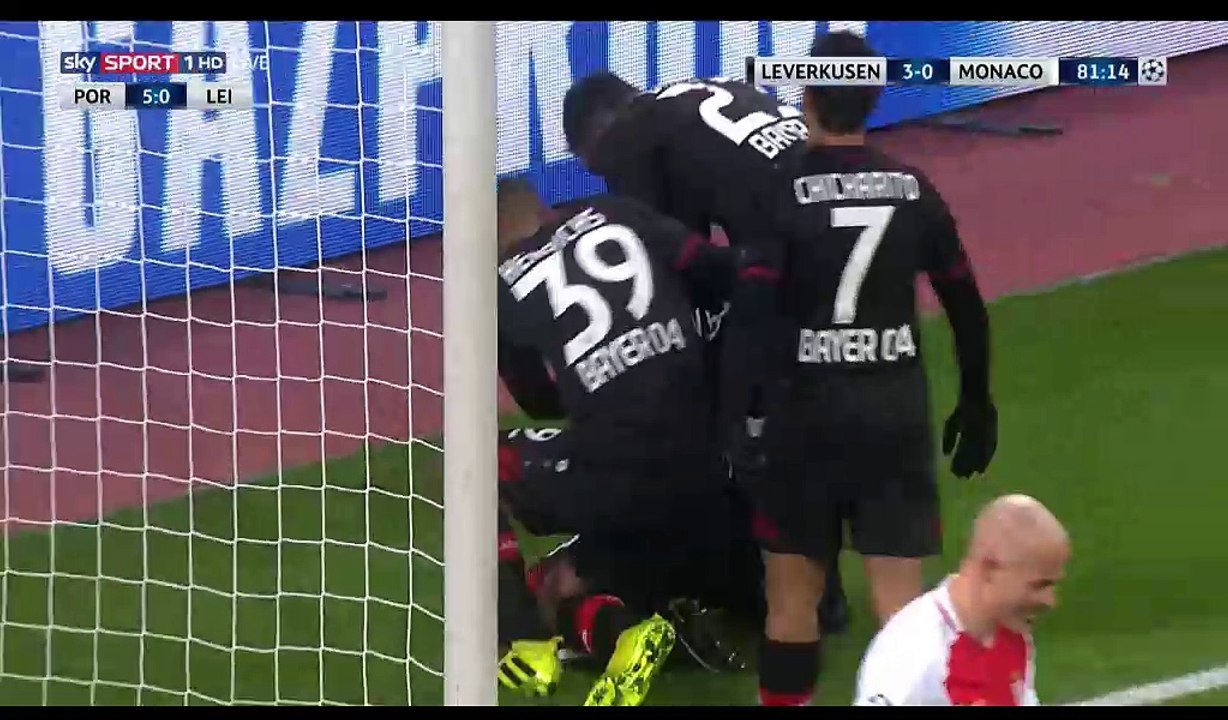 De Sanctis M. (Own goal) HD - Bayer Leverkusen 3-0 Monaco - 07.12.2016