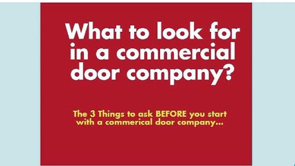 commercial door portland installation and roll up door repair in oregon