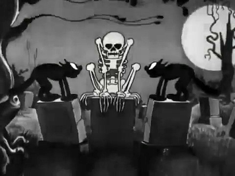 the Misfits and disney cartoons (last caress/Silly Symphony the skeleton dance )
