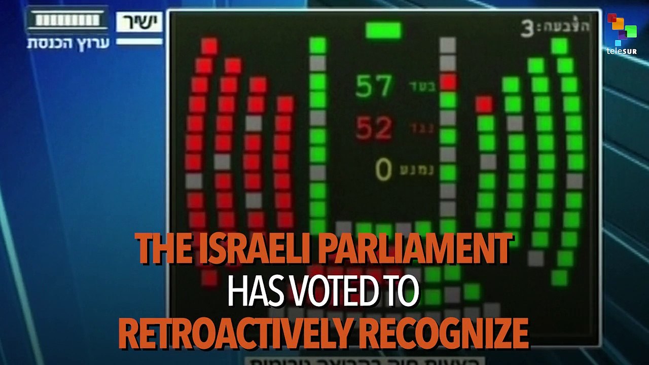 Israel Moves to Legalize Theft of Palestinian Land