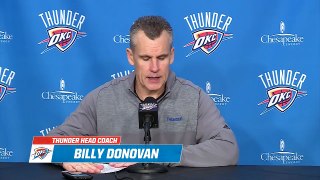 Thunder Postgame Interview | Pelicans vs Thunder | December 4, 2016 | 2016-17 NBA Season