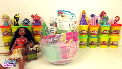 Huevo Sorpresa Gigante de Moana en Español Plastilina Play Doh