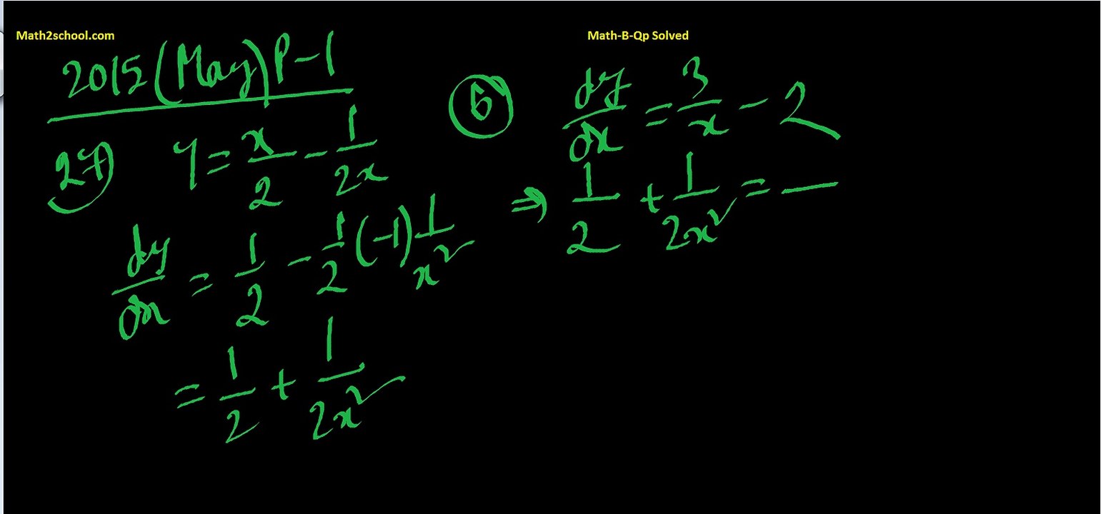 MathsB-QP-2015(May)-27