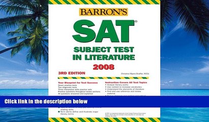 Best Price Barron s How to Prepare for the SAT Subject Test in Literature, 3rd Edition (Barron s