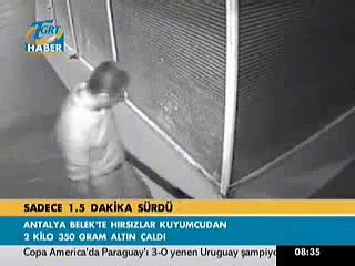 Antalya'da kuyumcu soygunu