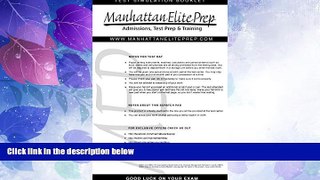 Price Manhattan Elite Prep Erasable GMAT Booklet with Pen (Manhattan Review) Manhattan Elite prep