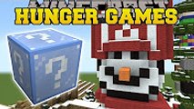 PopularMMOs Minecraft - CHRISTMAS VILLAGE HUNGER GAMES - Lucky Block Mod - Modded Mini-Game