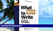 Pre Order What NOT To Write: Real Essays, Real Scores, Real Feedback. Massachusetts Bar Exam