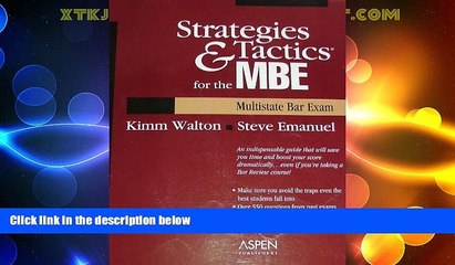 Price Strategies   Tactics for the Mbe Multistate Bar Exam: Multistate Bar Exam Kimm Alayne Walton