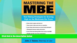 Price Mastering the MBE: Test Taking Strategies for Scoring High on the Multistate Bar Exam (Legal