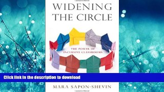 PDF Widening the Circle: The Power of Inclusive Classrooms Full Book