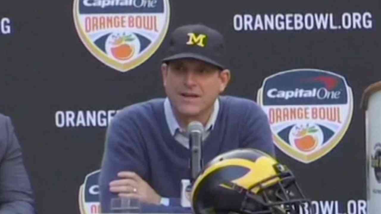 Jim Harbaugh Goes "Nuts" at Orange Bowl