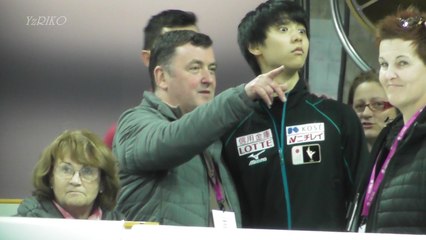 161207 昌磨と談笑からの「トレイシー！」