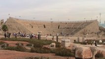 Caesarea Maritima, Roman Bath House and Hippodrome at Caesarea, Israel Tour