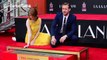 Emma Stone and Ryan Gosling cast hand and foot prints at TCL Chinese Theatre