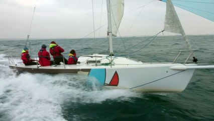 Voile Baie de Morlaix entrainement J80