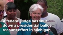 Federal judge shuts down presidential ballot recount effort in Michigan