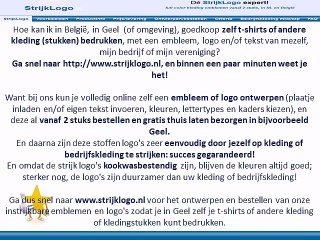 Zelf kleding bedrukken Geel