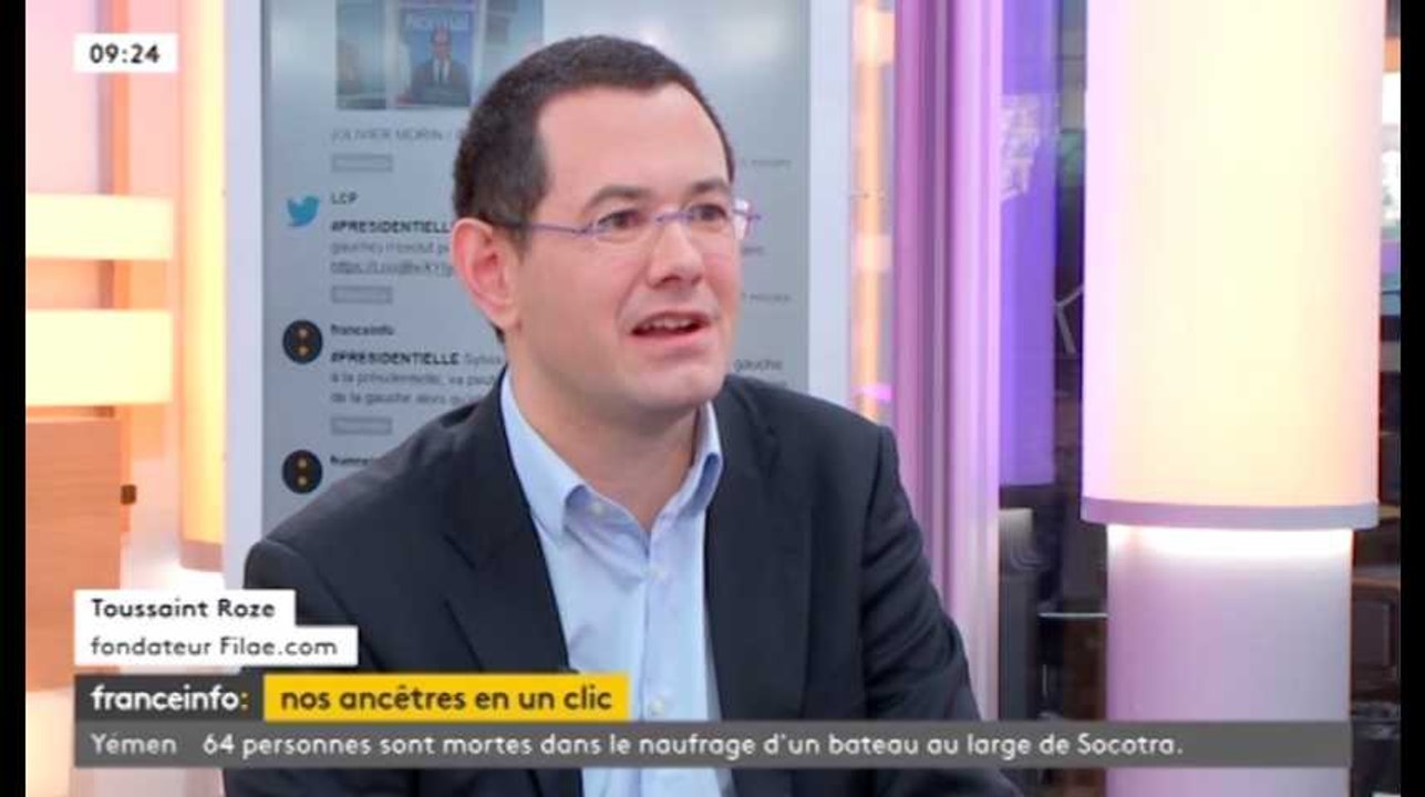 La question qui fâche du HuffPost à ce PDG qui veut vous convertir à la généalogie sur Franceinfo