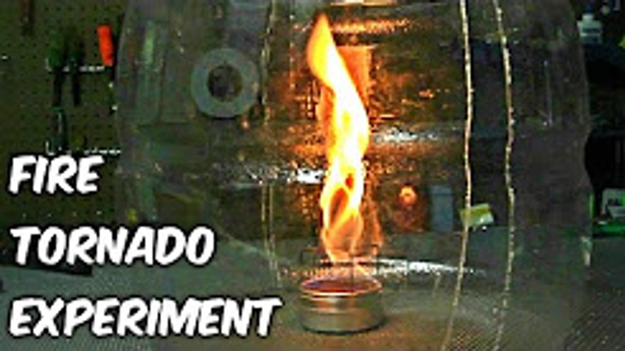 Fire Tornado with Plastic Bottle - Science Experiments