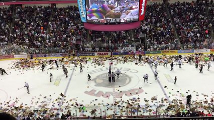 Hershey Bears : des supporters jettent 20.000 ours en peluche sur la glace