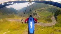 'Epic' hang gliding flight over the Transfagarasan