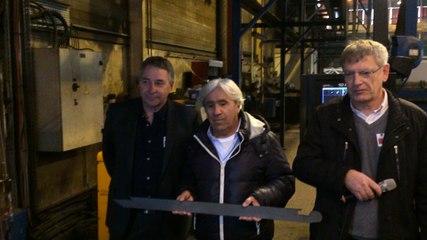 Découpe de la première tôle du paquebot fluvial Elbe Princesse 2