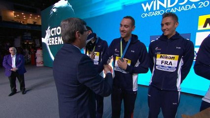 Championnat du monde petit bassin - Les français médaillés d'argent 4x100m !