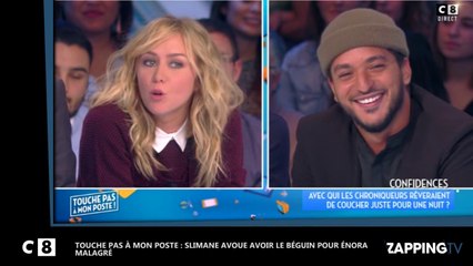 TPMP : Slimane déclare sa flamme à Enora Malagré en plein direct (Vidéo)