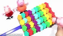 Play doh Peppa Pig ! Make Multi Ice Cream rainbow with playdoh clay toys