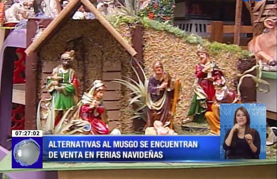 Alternativas al musgo se encuentran de venta en ferias navideñas