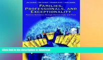 READ Families, Professionals and Exceptionality: Positive Outcomes Through Partnership and Trust