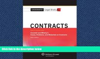 FAVORIT BOOK Casenotes Legal Briefs: Contracts Keyed to Crandall   Whaley, Sixth Edition (Casenote