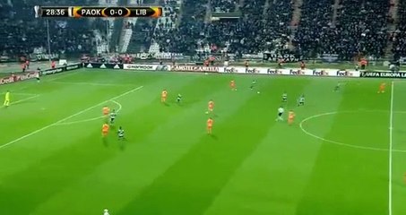 Garry Rodrigues  Goal HD - PAOK 1 - 0	 Liberec 08.12.2016 HD_
