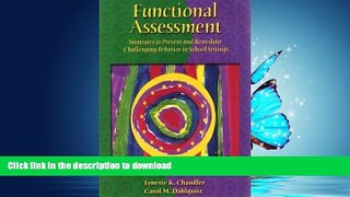 Hardcover Functional Assessment: Strategies to Prevent and Remediate Challenging Behavior in