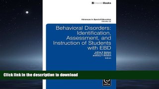 PDF Behavioral Disorders: Identification, Assessment, and Instruction of Students With EBD