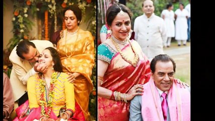 Hema Malini &  Dharmendra with Family