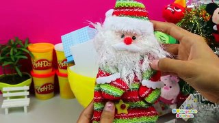 Huevo Sorpresa Gigante de Feliz Navidad en Español de Plastilina Play Doh