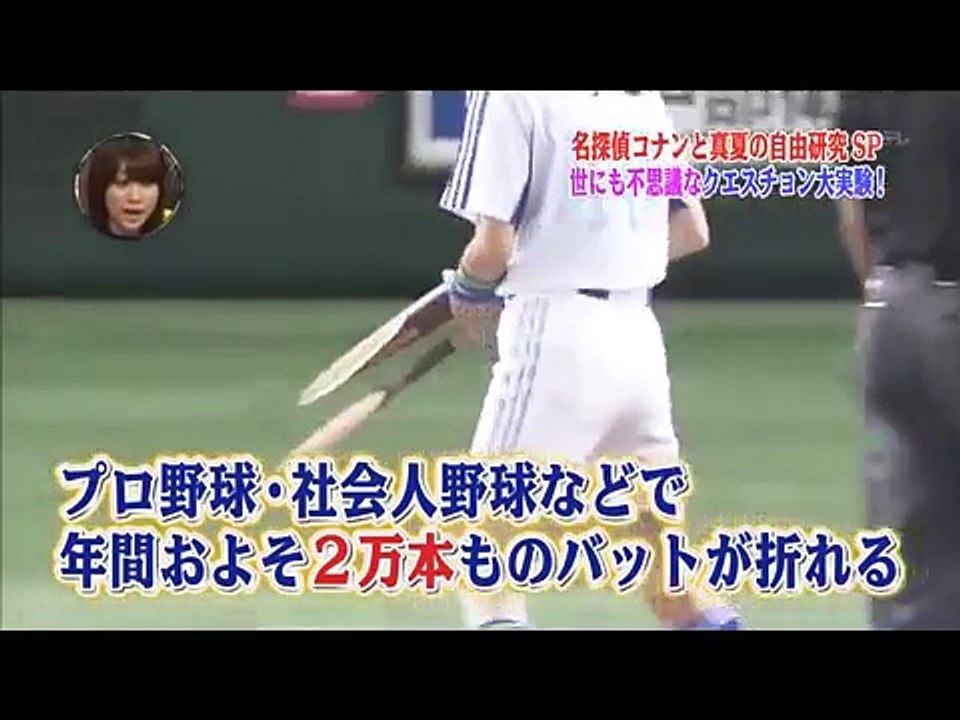 [世界一受けたい授業]金属バットはどのくらいの衝撃に耐えられる!?